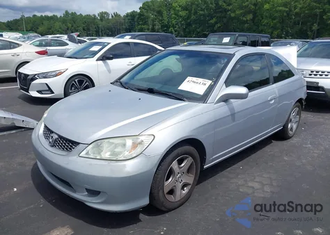 2004 Honda Civic Ex из США, поврежденный, VIN 1HGEM22994L032324